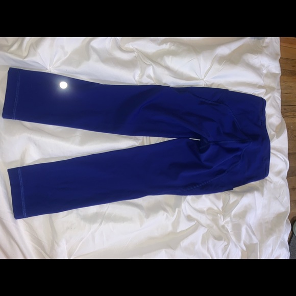Lululemon swift speed hi-rise crop 23” blazer blue tone leggings - Picture 5 of 8